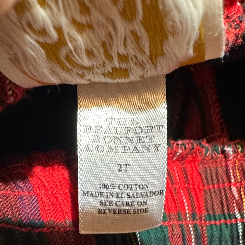 EEUC The Beaufort Bonnet Co. boys paces mill plaid sheffield Pants 2t - Picture 4 of 4